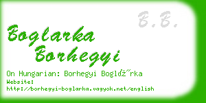 boglarka borhegyi business card